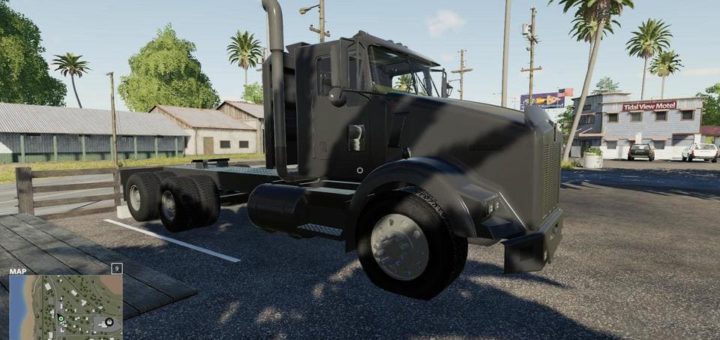 Мод тягач Kenworth T800 Midnight Edition v1.0.0.0 FS2019