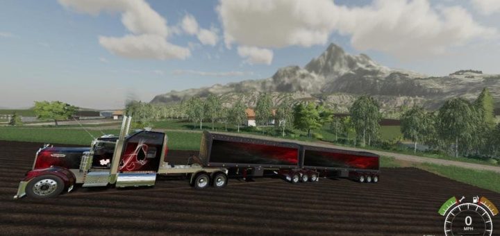 Мод ПАК Kenworth Truck & Tippers v1.0 Farming Simulator 2019