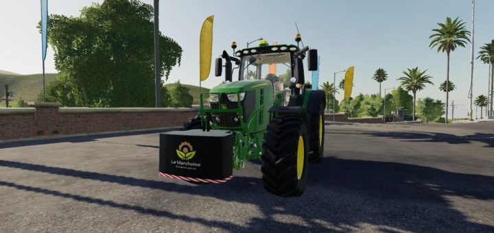 Moд противовес LaMarchoise 1000Kg v1.0.0.0 Farming Simulator 19