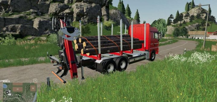 Moд MAN Forst LKW with Autoload Wood v3.0 Farming Simulator 2019