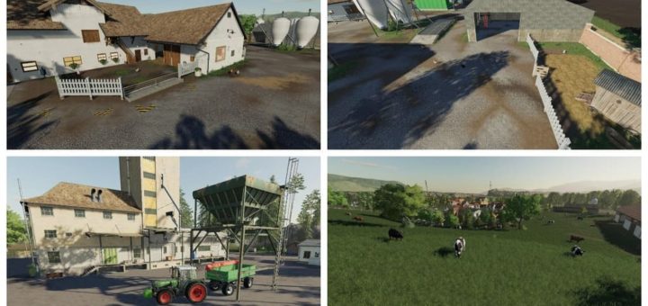 Мод карта THE OLD FARM COUNTRYSIDE V1.1 Farming Simulator 19