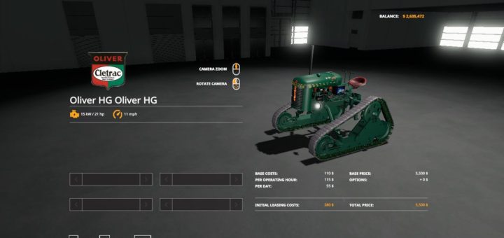Moд трактор Oliver hg crawler tractor beta Farming Simulator 19