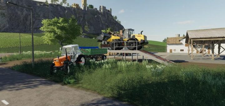 Мод рампа Placeable ramp v1.0.0.0 Farming Simulator 2019