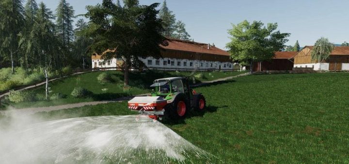 Moд разбрасыватель Rauch AXIS 30.2 M-EMC v1.0 Farming Simulator 2019