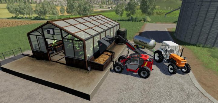 Мод теплица Tomato Greenhouse v1.0.0.0 Farming Simulator 2019