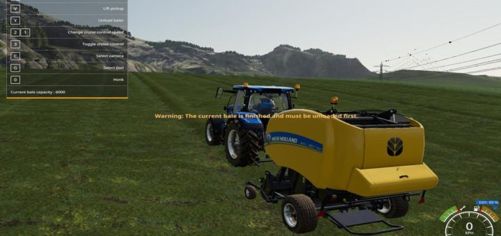 Мод скрипт VARIABLE BALE CAPACITY V1.0 Farming Simulator 19