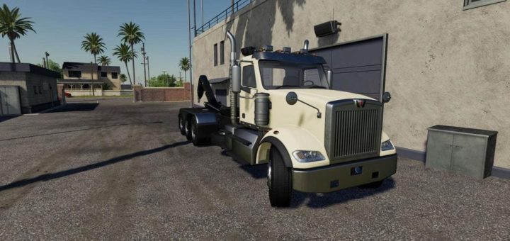 Мод тягач WESTERN STAR 4900 DAYCAB HOOKLIFT V1.2.0.0 FS19