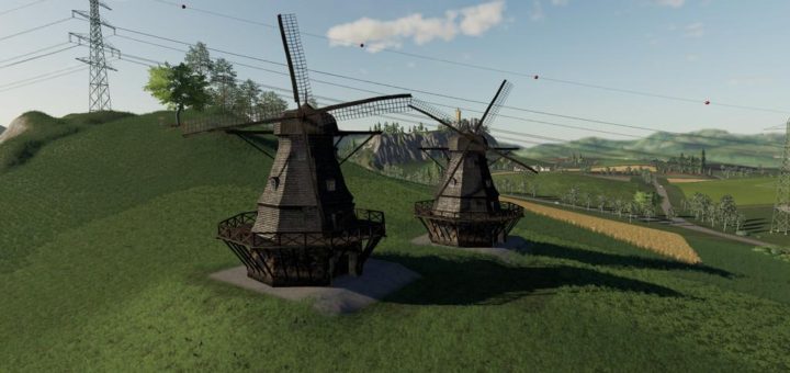 Мод мельница Wind Mill v1.0.0.0 Farming Simulator 2019