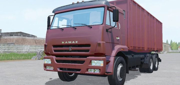 Мод грузовик КАМАЗ 65117 С ПРИЦЕПОМ СЗАП V2.0 ФС17