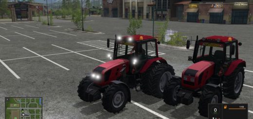Мод трактор Беларус 1220 МТЗ красный v2.0 Farming Simulator 2017