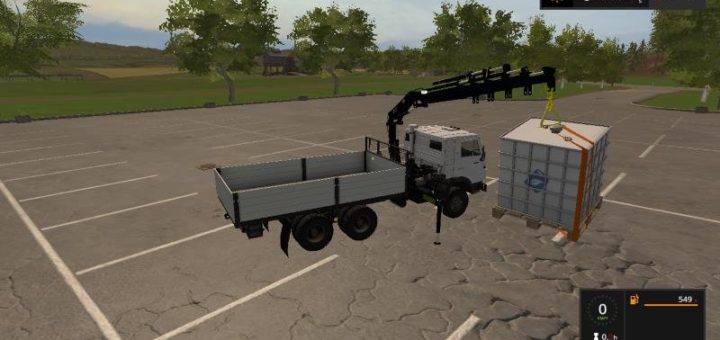 Мод грузовик КАМАЗ-55102 МАНИПУЛЯТОР V1.2 FS17