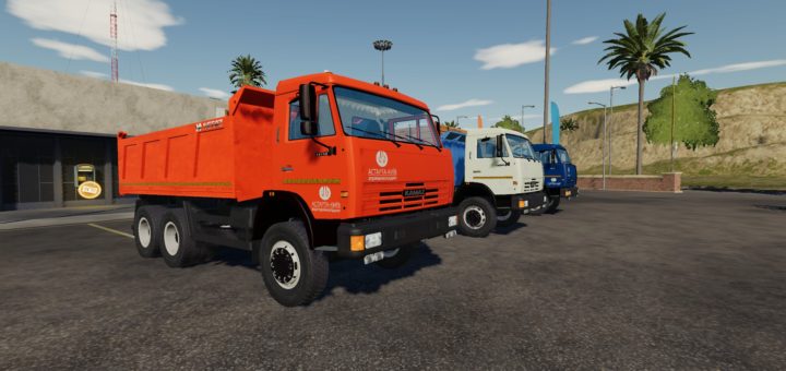Мод грузовик КАМАЗ-65115-049 V1.0 FINAL ФС19