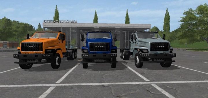 Мод грузовик УРАЛ NEXT 6X4 V1.1.1 Фарминг Симулятор 2017