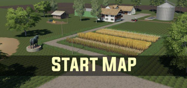 Мод карта EMPTY MAP START MAP V1.0.0.0 Farming Simulator 19