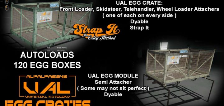 Мод Iconik UAL Egg Crates v1.0 Farming Simulator 19