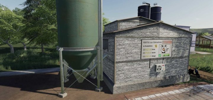 Мод Misch Futter Produktion mit GRAS Befullung v1.3.2 FS19