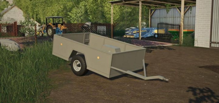 Мод прицеп One Axle Trailer v1.0.0.0 Farming Simulator 19