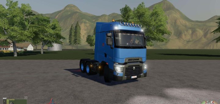 Мод тягач Renault T Range v1.0 Farming Simulator 19