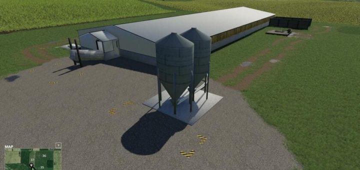 Moд поросятник XL Hog Barn v1.0.1 Farming Simulator 2019