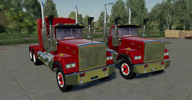 Мод тягач Mack Daycab and Sleeper v1.0 Farming Simulator 2019