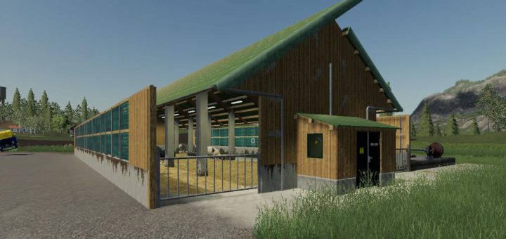 Мод свинарник Outdoor Climate Pigsty v1.0.0.0 Farming Simulator 19
