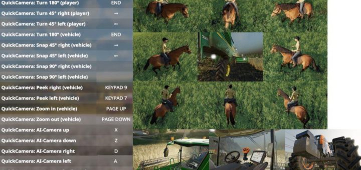 Мод скрипт QuickCamera v1.0.0.0 Farming Simulator 2019