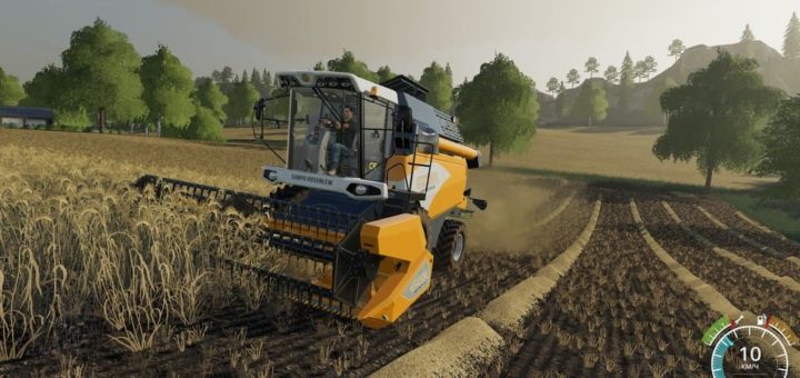 Мод комбайн SAMPOROSENLEW COMIA C6 V1.0.0.0 FS19