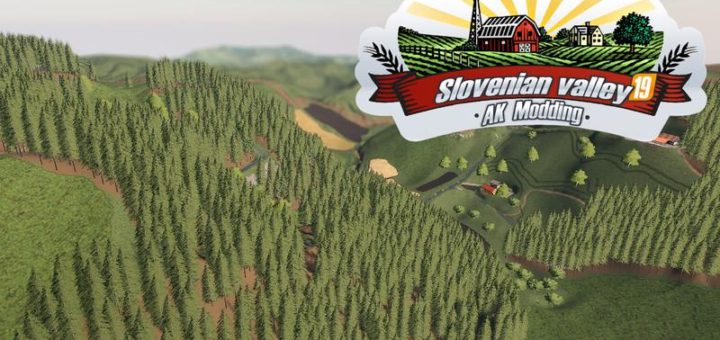 Мод карта SLOVENIAN VALLEY V1.1 Farming Simulator 19