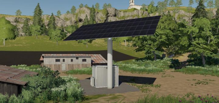 Мод солнечная панель Solar Collecting Single Array Unit - Large v1.0.0.0 FS19