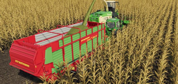 Moд прицеп Strautmann Zelon CFS 3301 DO v1.0.0.0 Farming Simulator 19