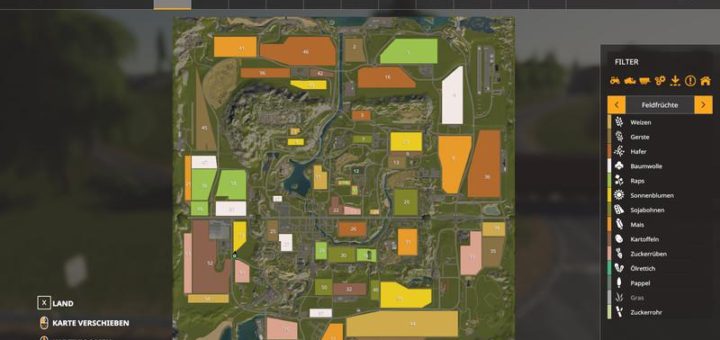 Мод карта VALLEY CREST FARM 4X V1.0.0.1 FS19