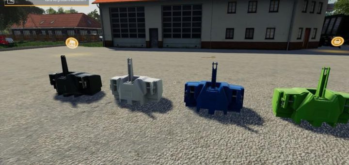 Мод ПАК XXL weights pack v1.1.1.0 Farming Simulator 19