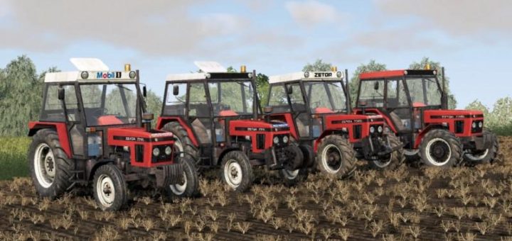 Moд ПАК Zetor 77 Serie Pack v1.0.0.0 Farming Simulator 2019