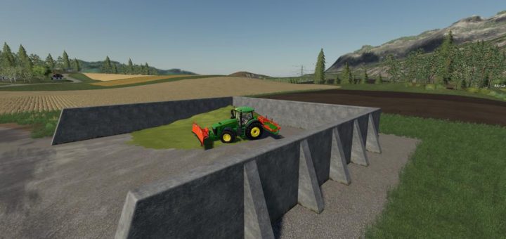 Мод Placeable BunkerSilo v1.0 Farming Simulator 19