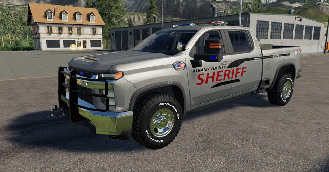 Мод авто City Service 2020 Silverado v1.1 Farming Simulator 2019