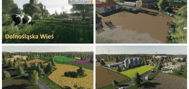 Мод карта Dolnoslaska v1.0 Farming Simulator 19
