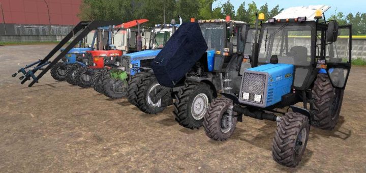 Мод ПАК PACK TRACTORS V2.0 Farming Simulator 17