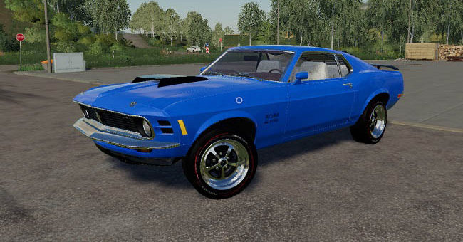 Мод авто Ford Mustang Boss 429 v1.0 Farming Simulator 19
