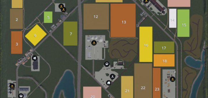 Мод карта Pomurska Ravnica v1.0 Farming Simulator 2019