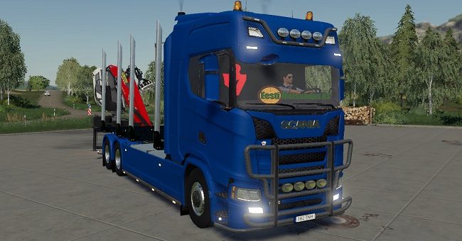 Мод грузовик Scania R730 Finnish Сhampion edit v2.1 FS19
