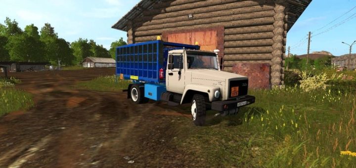 Мод грузовик ГАЗ-3309-1017 V1.1 Фарминг Симулятор 17