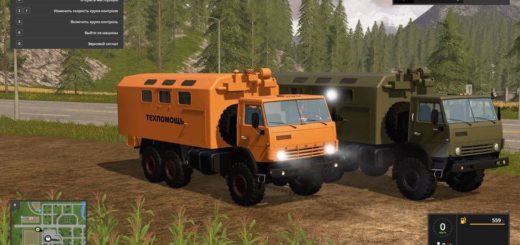 Мод КАМАЗ 43118 ТЕХПОМОЩЬ V1.3.0.5 Фермер Симулятор 17