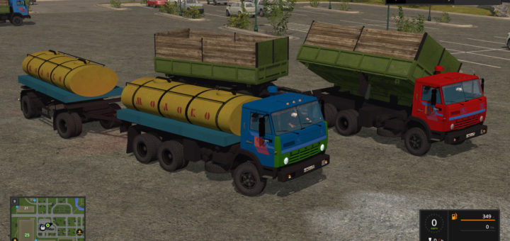 Мод ПАК КАМАЗ 55102 И АДДОНЫ V1.2 FS17