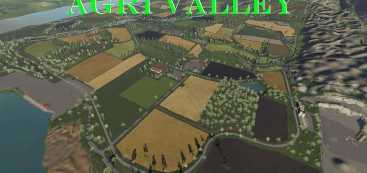 Мод карта Agrivalley v1.0 Farming Simulator 19