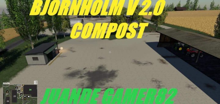 Мод карта BjornHolm by JG82 v2.0 Farming Simulator 19