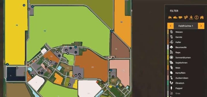 Мод карта Halle / Tornau 1982 Mulitfruit v1.1 FS19
