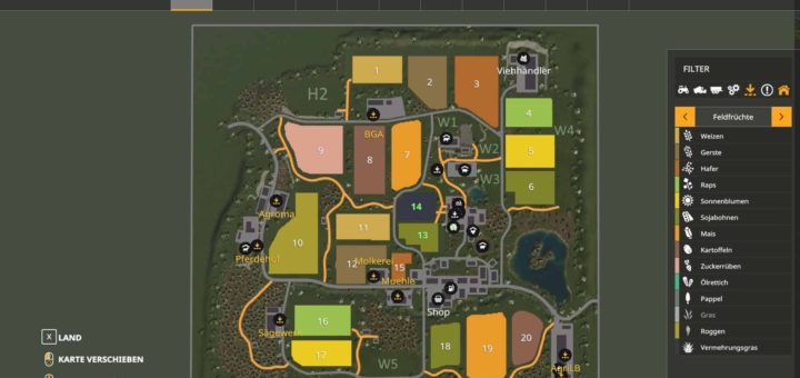 Мод карта Krebach Map v1.0.0.1 Farming Simulator 2019