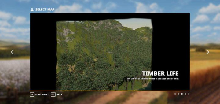 Мод карта Timber Life v1.0.0.0 Farming Simulator 19