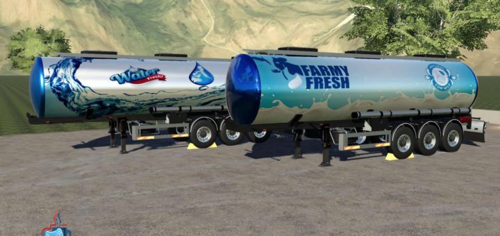 Мод цистерна Vanhool Cistern v1.0 Farming Simulator 19