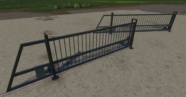 Мод ворота Aluminum Sliding Gate v1.0.0.0 FS19